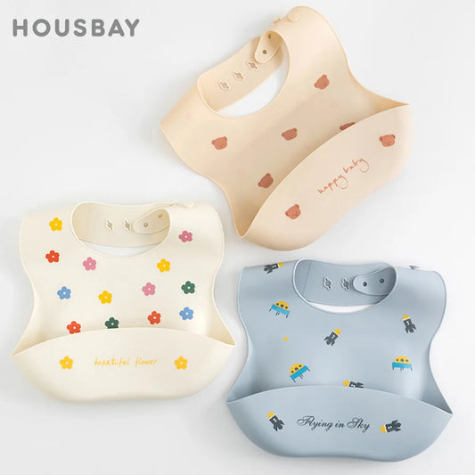 Baby Bibs Waterproof Soft Silicone