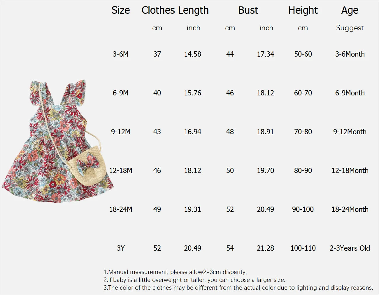 Flower Printed Batwing Sleeve Dress, Newborn Girl