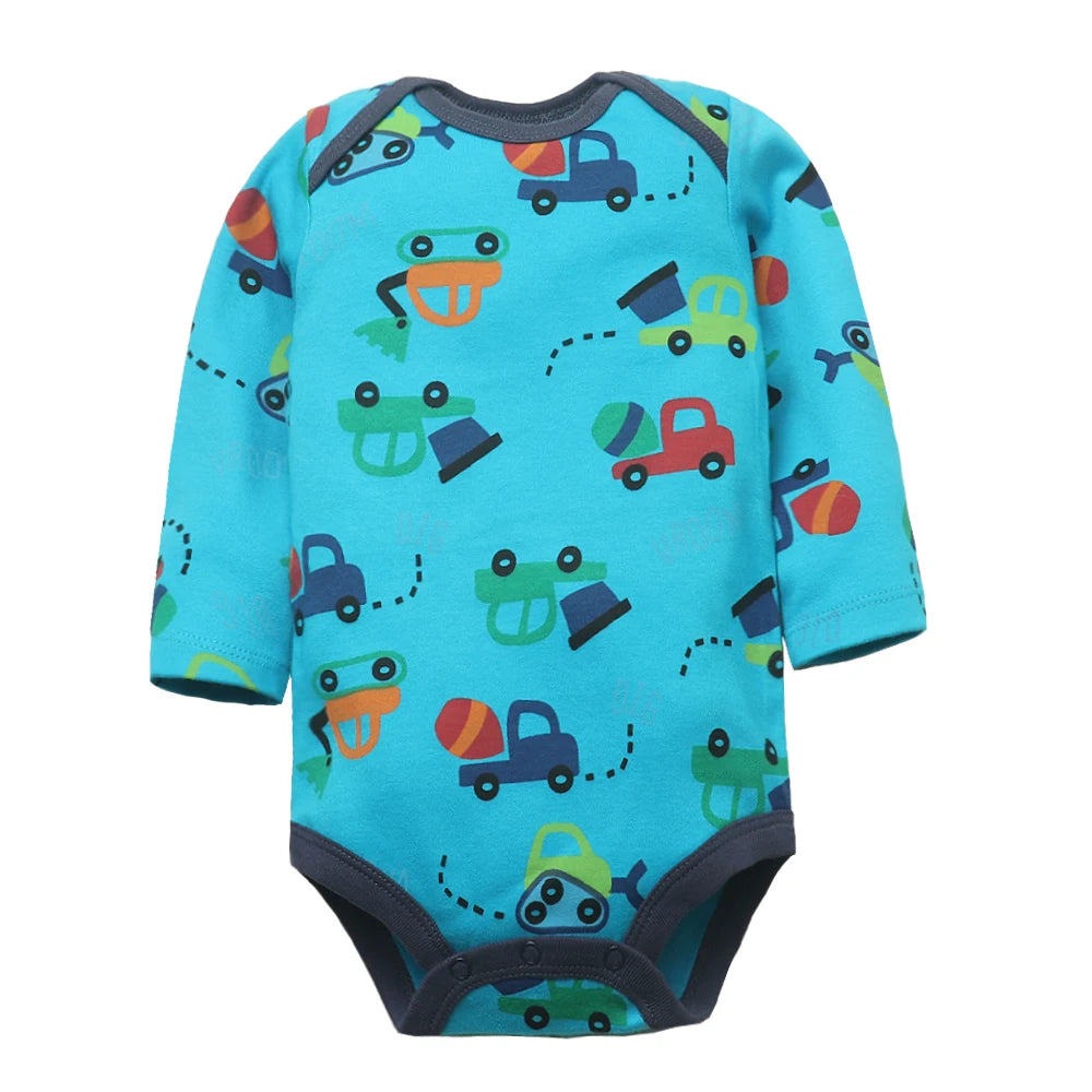3/4/5PCS Baby Boys Girls Bodysuits Long Sleeve Stripe 100% Cotton Baby Clothes 0-24 Month Newborn Body Bebe Jumpsuit Clothing