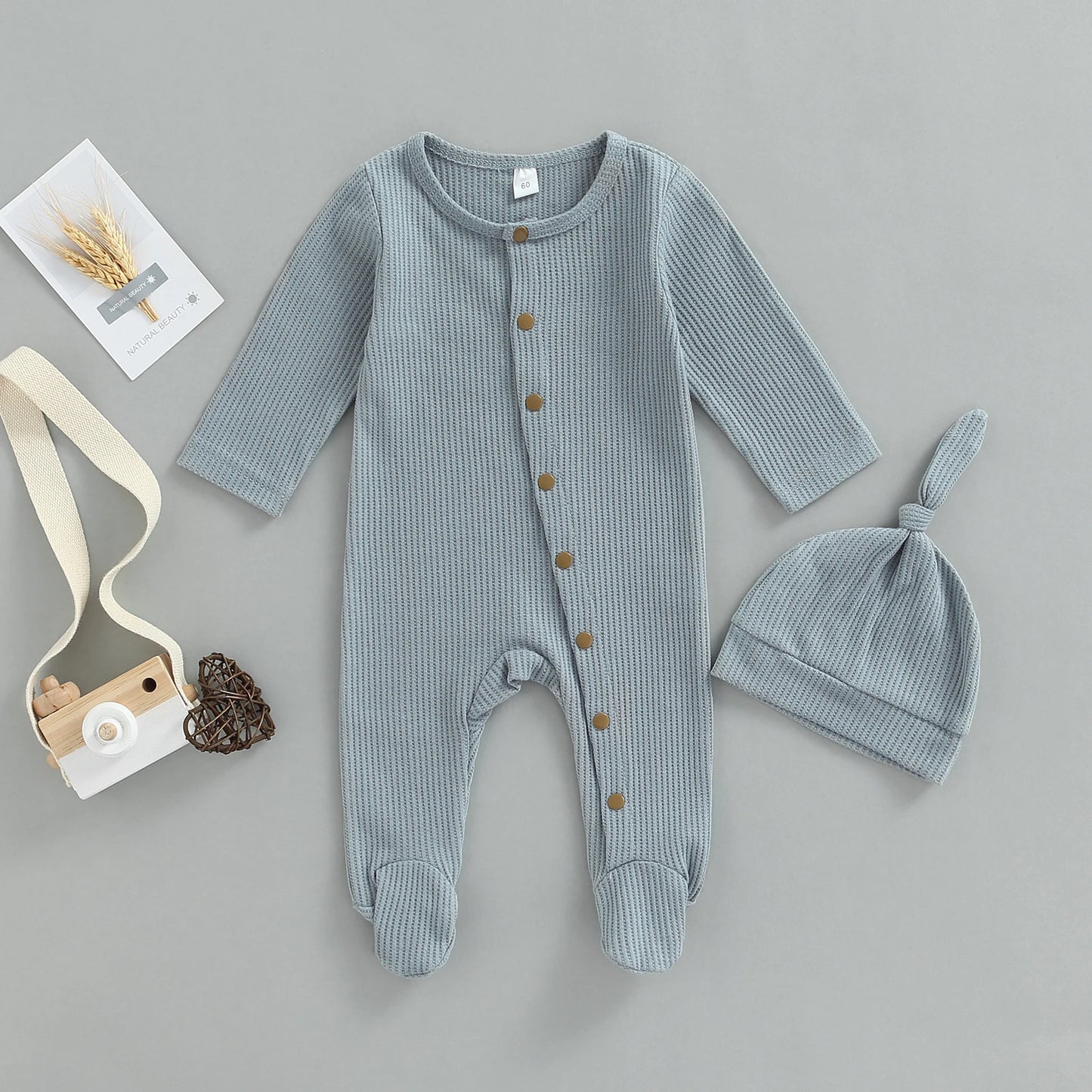 Cartoon Jumpsuit with Built in Socks