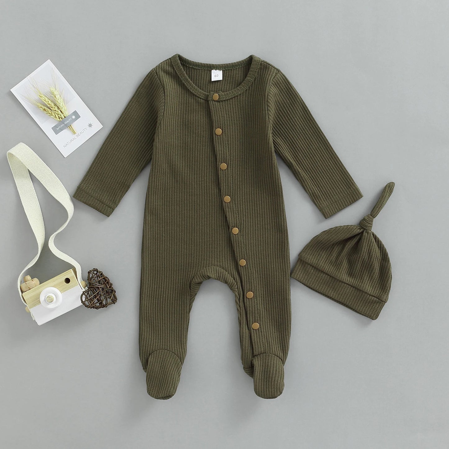 Cartoon Jumpsuit with Built in Socks